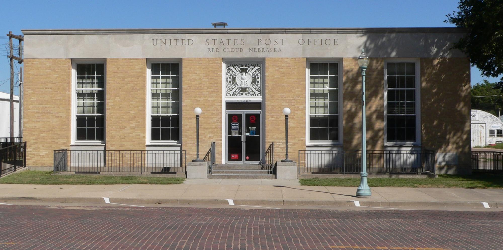 WPA Murals at the Red Cloud Post Office Red Cloud, Nebraska America